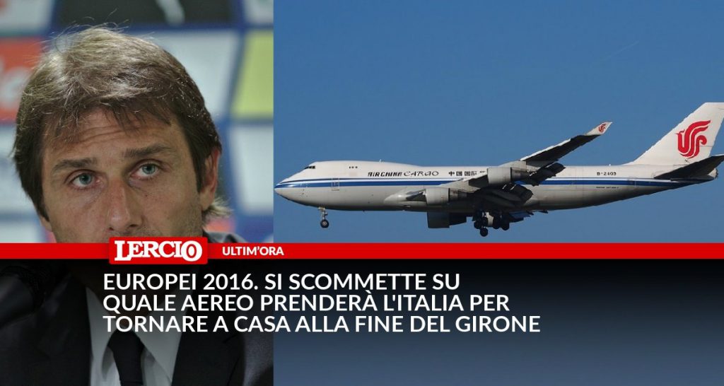 Europei 2016. Si scommette su quale aereo prenderà l ...